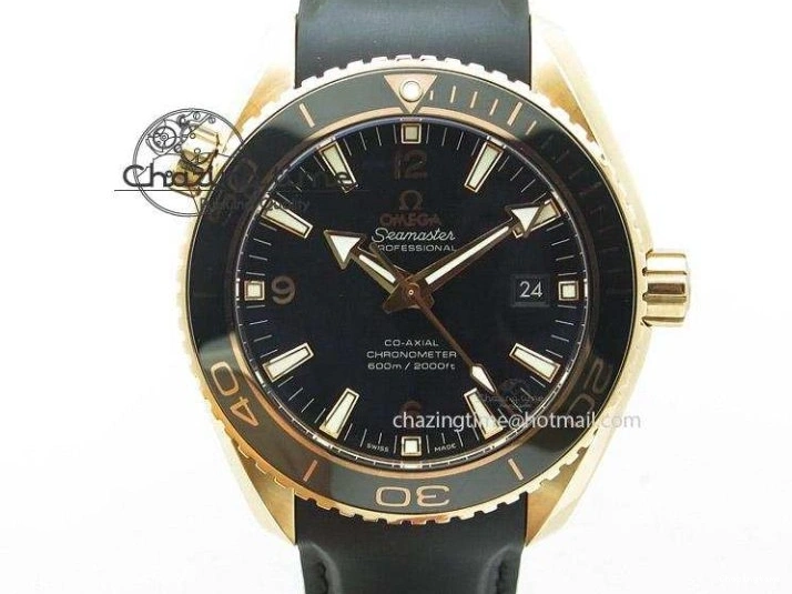 0407 Planet Ocean 45mm Real Ceramic BP-Maker Best Edition Black Dial On Nylon Rubber Strap A TopPick 8185